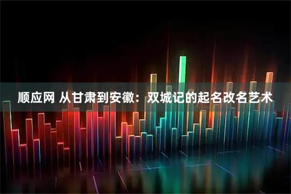顺应网 从甘肃到安徽：双城记的起名改名艺术